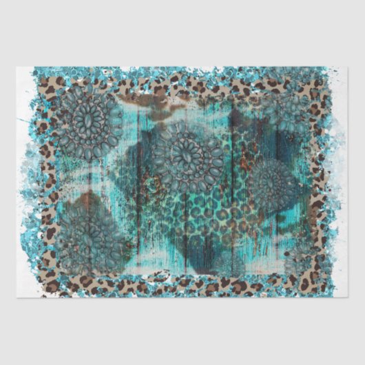 Het ontwerp van de Westerne reeks 32 Tissuepapier (Voorkant)