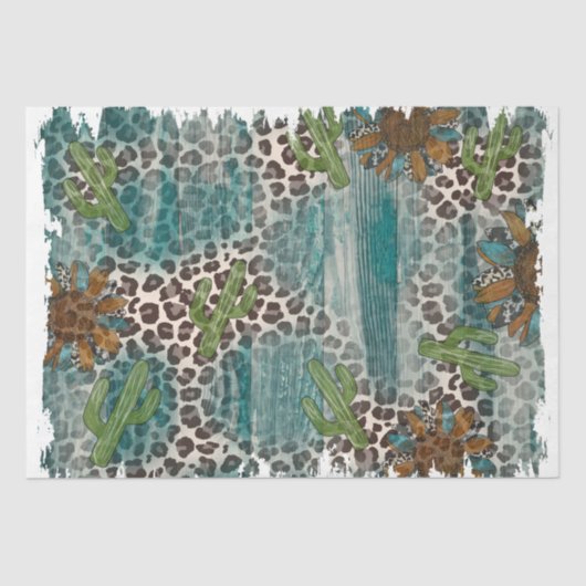 Het ontwerp van de Westerne reeks 7 Tissuepapier (Voorkant)