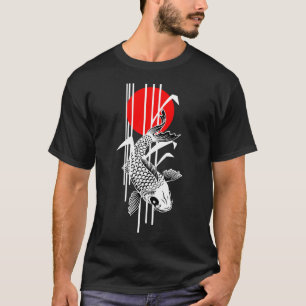 Het Ontwerp van het bamboe - Nishikigoi - Koi T-shirt