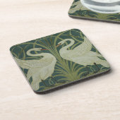 Het ontwerp van het behang 'Swan, Rush and Iris' Drankjes Onderzetter (Linkerzijde)