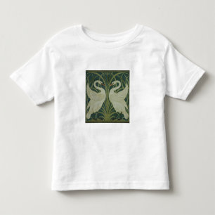 Het ontwerp van het behang 'Swan, Rush and Iris' Kinder Shirts