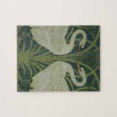 Het ontwerp van het behang 'Swan, Rush and Iris' Legpuzzel (Horizontaal)