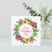 Het Ontwerp van het Moederdag van de Kroon van de Feestdagenkaart (Staand voorkant)