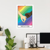 Het ontwerp van het poster van de liefhebbers (Thuiskantoor)