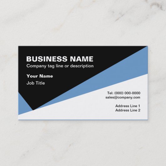 Het Ontwerp van het Visitekaartje van het Teken co (Voorkant)