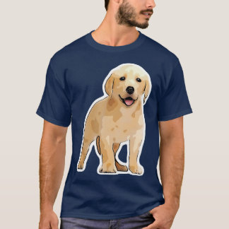 Het ontwerp van honden met een schattige labrador  t-shirt