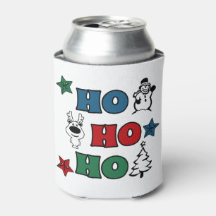 Het ontwerp van Kerstmis ho-Ho Blikjeskoeler