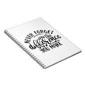 Het ontwerp van leraren vergeet nooit het verschil notitieboek (Rechterzijde)