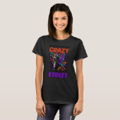 Het ontwerp van Mardi Gras Mask in de straat parad T-shirt (Voorkant volledig)