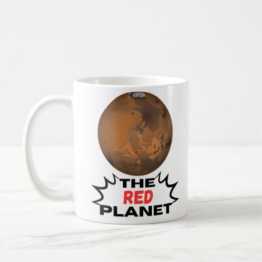 Het ontwerp van Red Planet Koffiemok (Links)