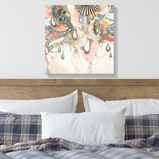 Het ontwerpen van de taal van het licht canvas afdruk (Insitu (Slaapkamer))