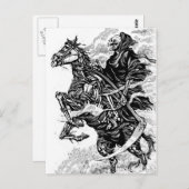 Het onverbiddelijke Briefkaart van BW van de (Voorkant / Achterkant)