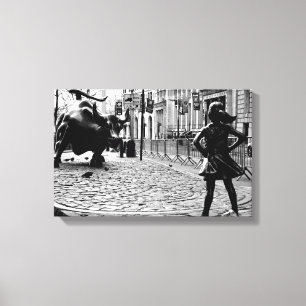 Het onverdiende meisje canvas afdruk
