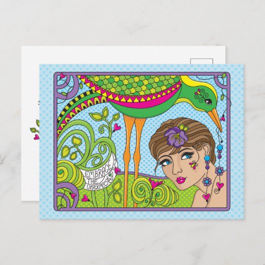 Het onverwacht_ Briefkaart omsluiten (Voorkant / Achterkant)