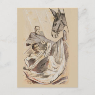 Het onwelkome leven van de bezoeker briefkaart