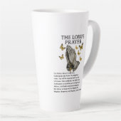 Het Onze Vader gebed Latte Mok (Rechterhoek)
