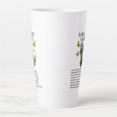 Het Onze Vader gebed Latte Mok (Voorkant)