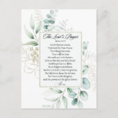 Het Onze Vader Matteüs 6:9-13 Eucalyptus Lijst Briefkaart (Voorkant)