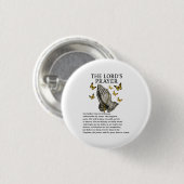 Het Onze Vader Ronde Button 3,2 Cm (Voorkant /achterkant)