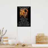 Het Onzevadersgebed Gethsemane Devotie Gebed Kunst Poster (Keuken)