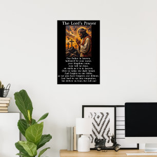 Het Onzevadersgebed Gethsemane Devotie Gebed Kunst Poster