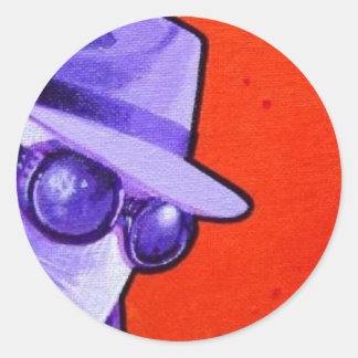 "het Onzichtbare Man" Ronde Sticker