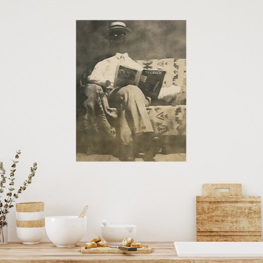 Het onzichtbare poster van het man (Keuken)