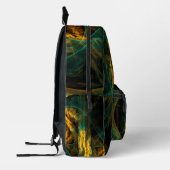 Het oog van de Abstracte kunst van de Oerwoud Bedrukte Rugzak (Links)
