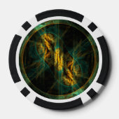 Het oog van de Abstracte kunst van de Oerwoud Poker Chips (Achterkant)