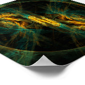 Het oog van de Abstracte kunst van de Oerwoud Poster (Hoek)