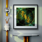 Het oog van de Abstracte kunst van de Oerwoud Poster