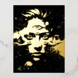 Het Oog van de Fantoom Folie Uitnodiging Briefkaart