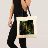 Het oog van de Oerwoud Abstracte Art Canvas tas (Voorkant (product))