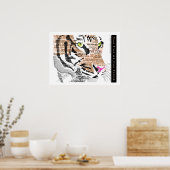 Het oog van de tijger poster (Keuken)