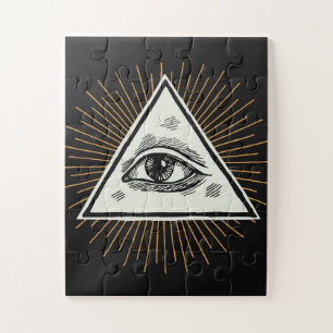 Het oog van de Voorziening Legpuzzel
