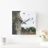 Het oog van een paard vierkante klok (Huis)