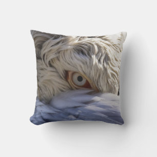 Het oog van een Pelicaan Kussen