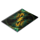 Het oog van het Oerwoud Abstract Art Notitieboek (Linkerzijde)