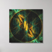 Het oog van het Oerwoud Abstract Kunstschilderdoek Canvas Afdruk (Voorkant)