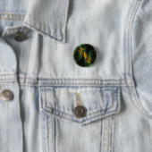 Het oog van het Oerwoud Abstracte Art Button (rond (In situ)