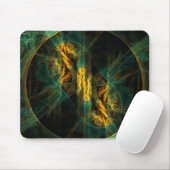 Het oog van het Oerwoud Abstracte Art Mousepad Muismat (Met muis)