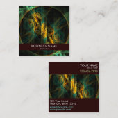 Het oog van het Oerwoud Abstracte Kunst Profession Vierkante Visitekaartje (Voorkant / Achterkant)