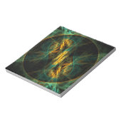 Het oog van het Oerwoud Abstracte Kunstblocnote Notitieblok (Gedraaid)