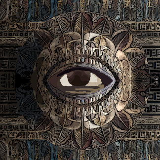 Het Oog van het Oude Egypte Canvas Afdruk