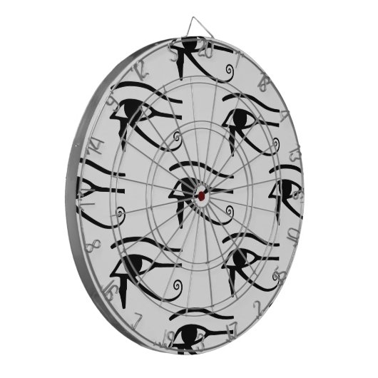 Het oog van het paardenpatroon dartbord (Voorkant Links)