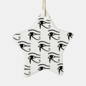 Het oog van het paardenpatroon keramisch ornament (Rechts)