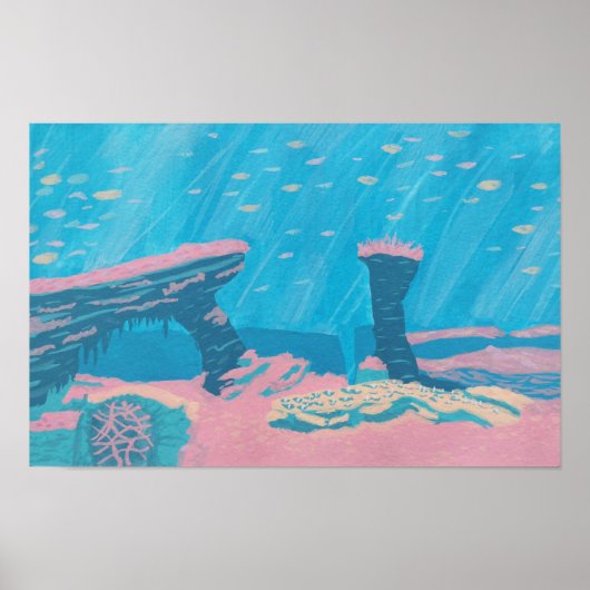Het oog van het Zee Poster (Voorkant)