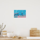 Het oog van het Zee Poster (Keuken)