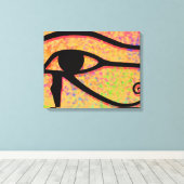 Het oog van Horus Canvas Afdruk (Insitu (Houten vloer))