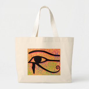 Het oog van Horus Grote Tote Bag